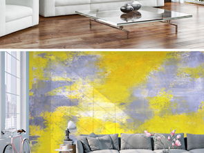 現代簡約抽象藝術 探索立體油畫電視背景墻的設計與應用